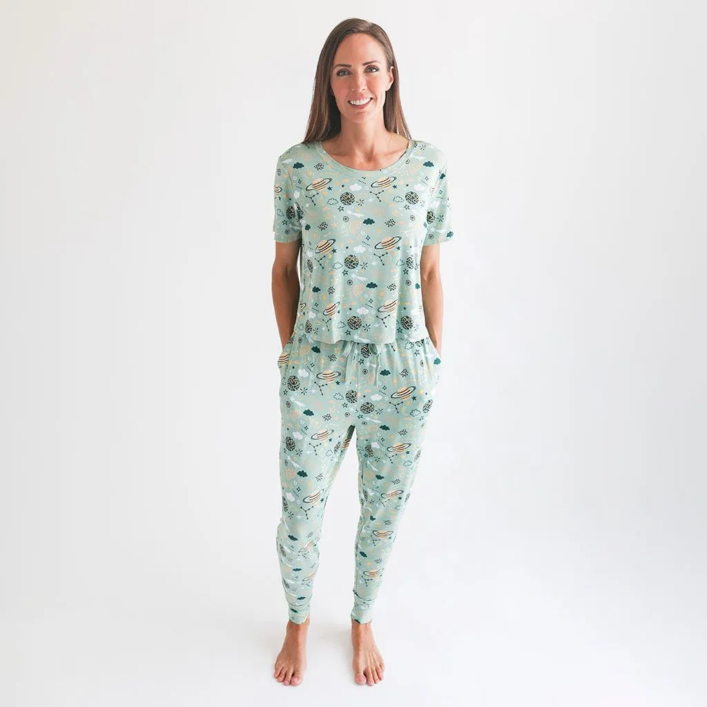 Posh Peanut- To The Stars Women’s Short Sleeve Scoop Loungewear