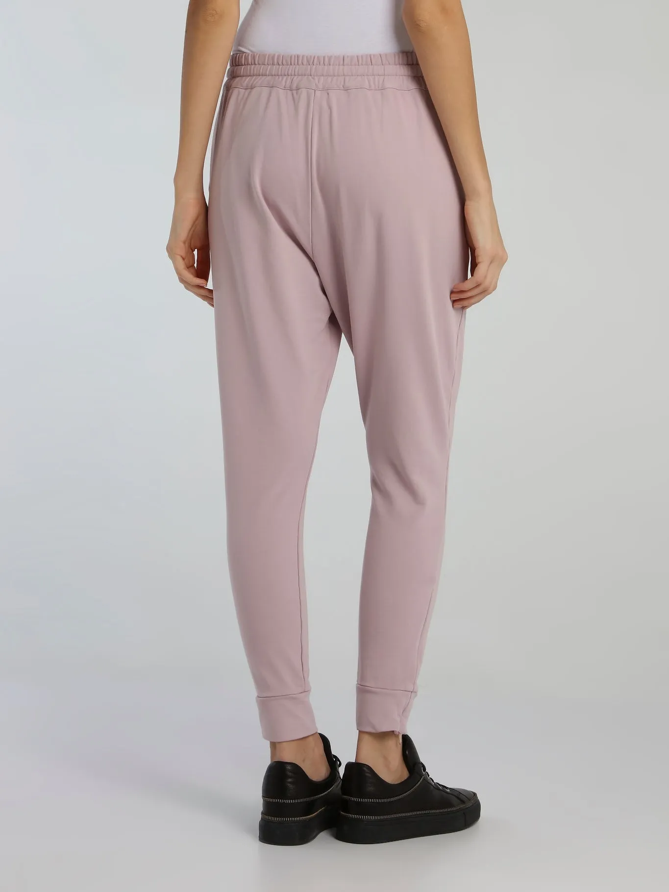 Purple Drawstring Logo Sweatpants