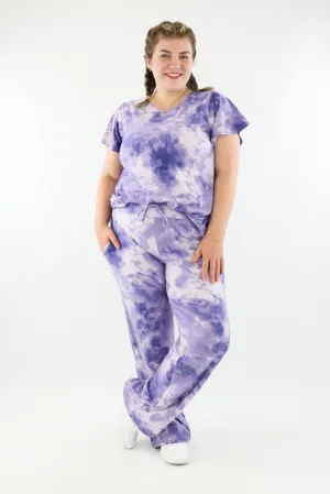 Purple Tie Dye - Lounge Pants - Pockets