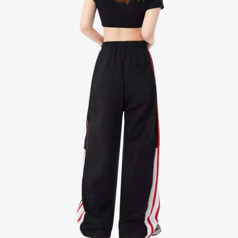 "Alphabet Jacquard Pentagram Drawstring" Sweatpants