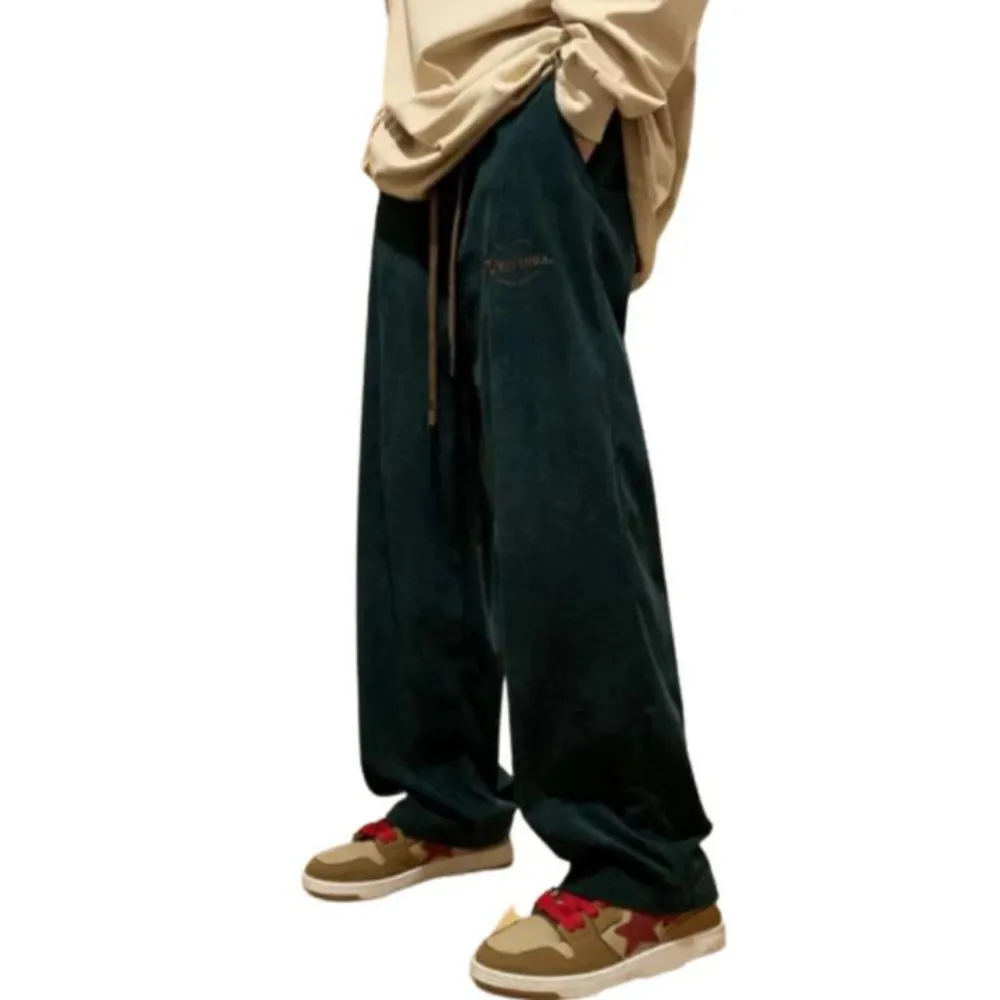 "Solid Color Drawstring" Sweatpants
