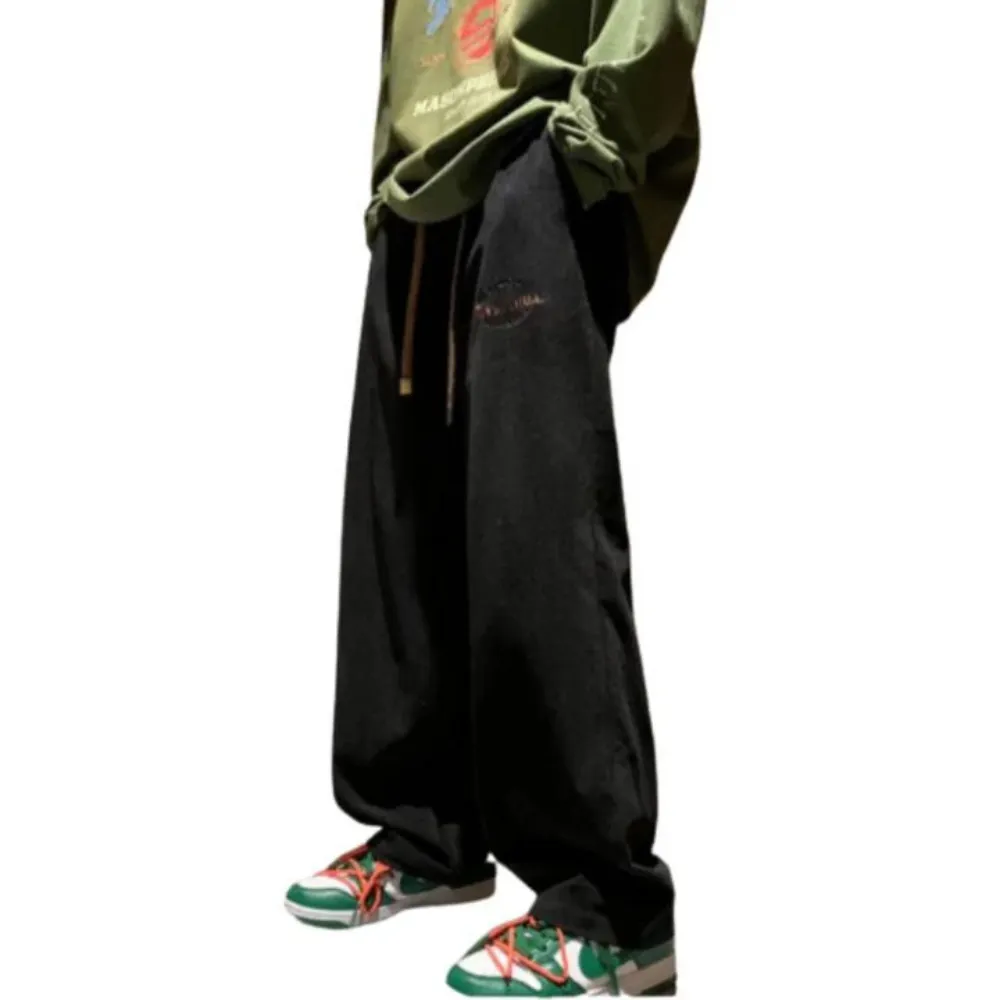 "Solid Color Drawstring" Sweatpants