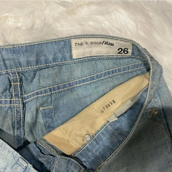 Rag &amp; Bone / Jean Cuffed Boyfriend Shorts