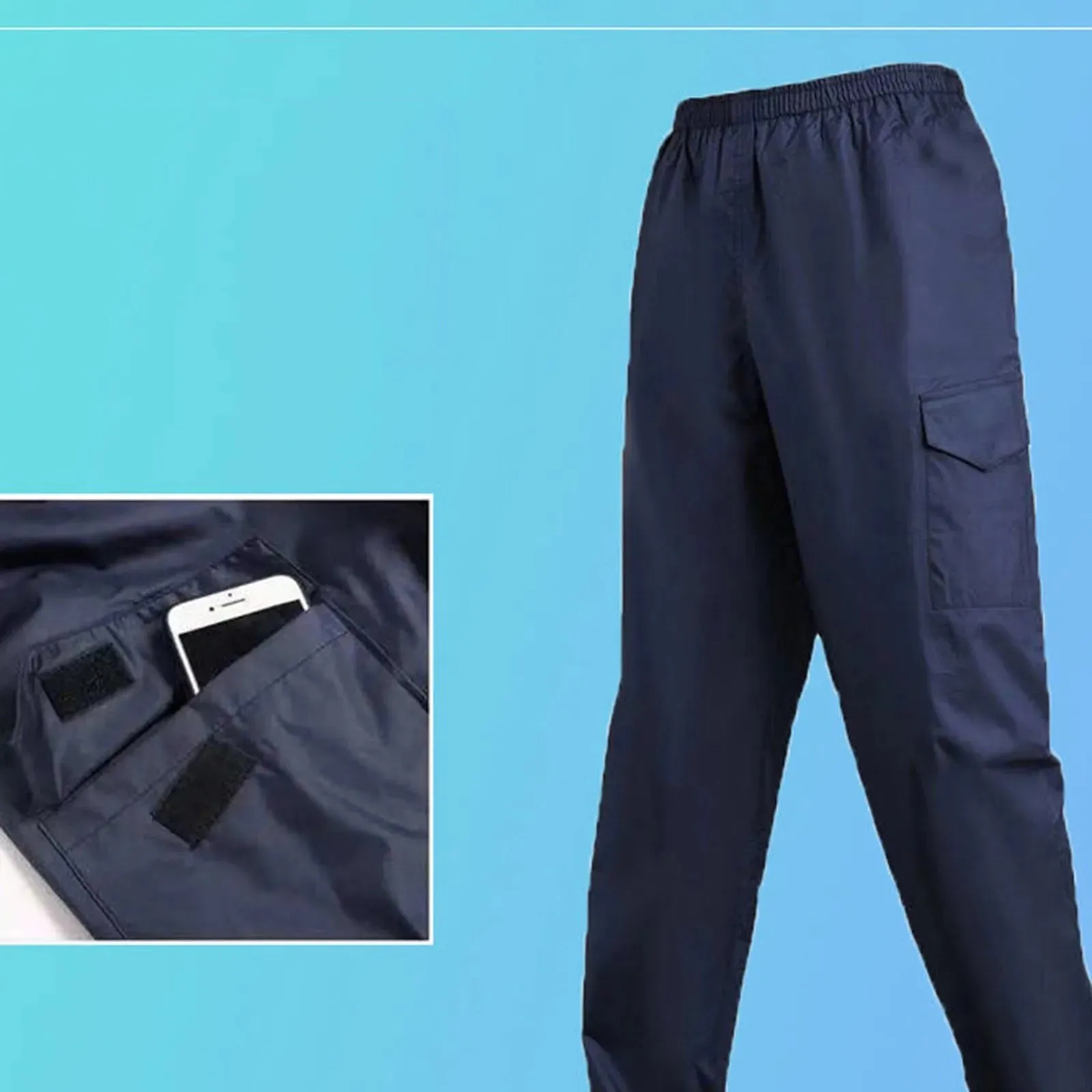 RainRider Herren Wasserdichte Fahrrad-Cargo-Hosen