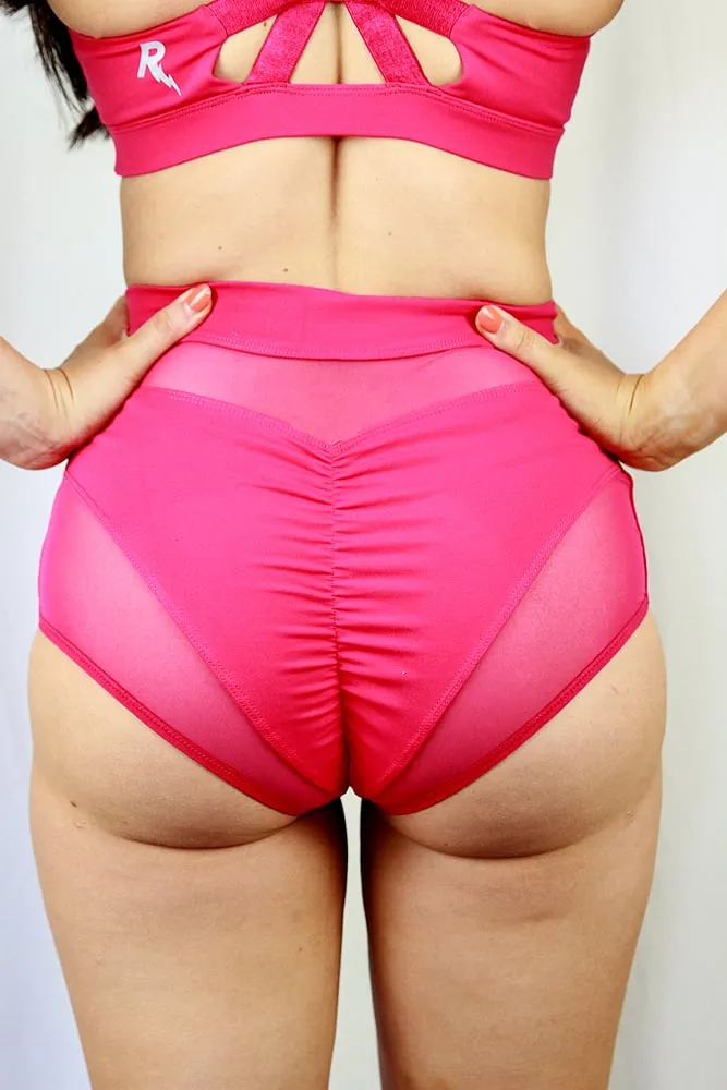 Rarr Maddox Super High Waist Short - Red