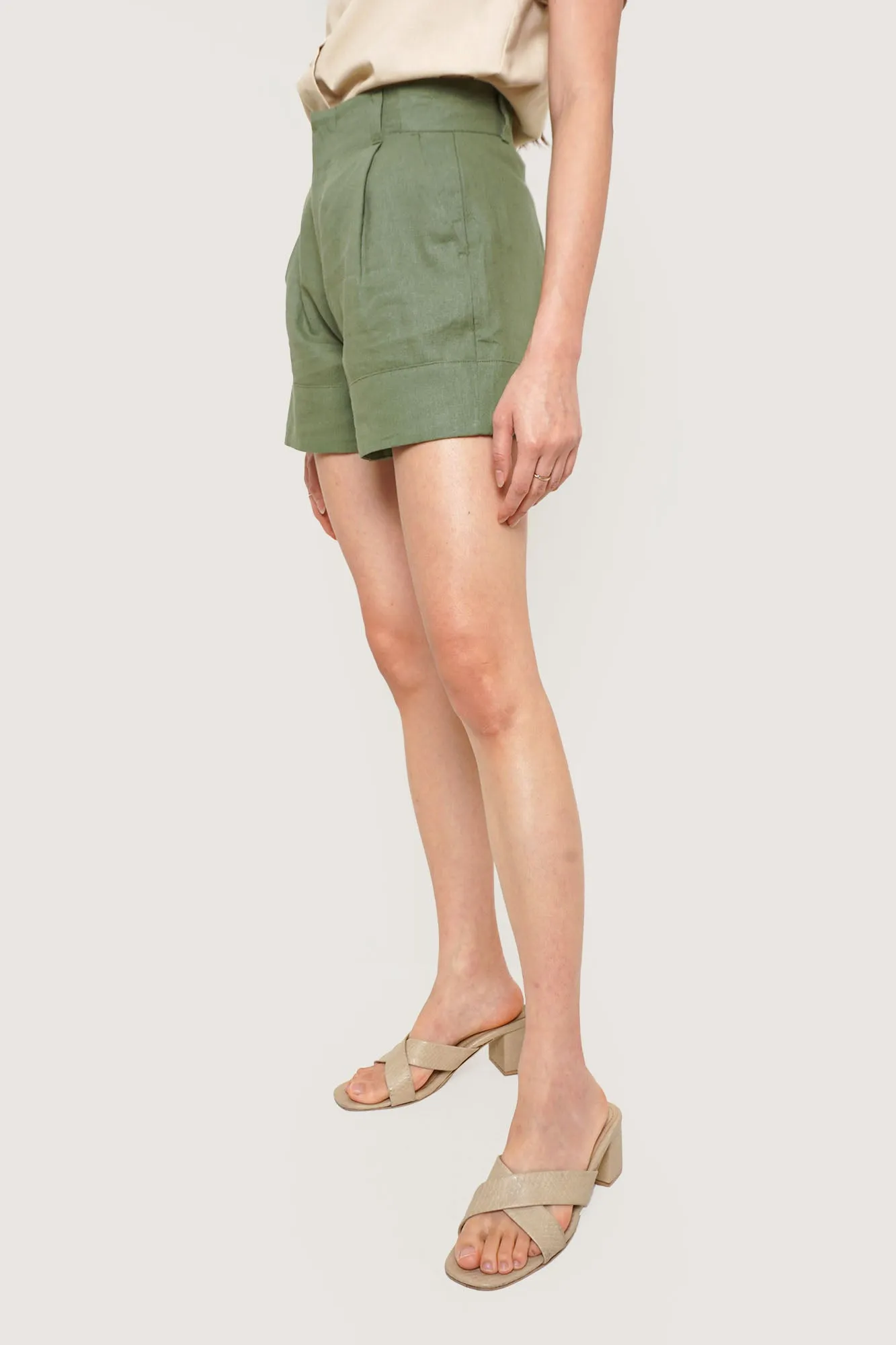 REFORME Bermuda Cuffed Shorts