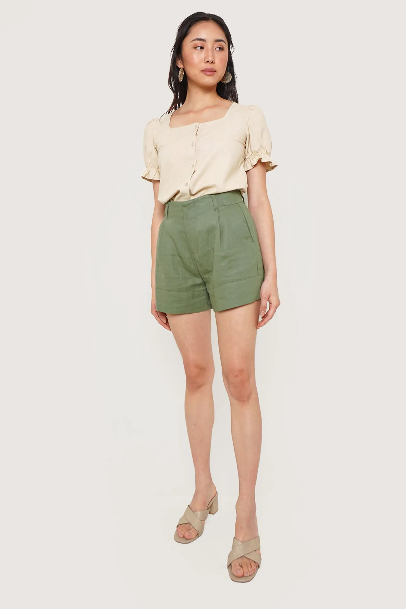 REFORME Bermuda Cuffed Shorts