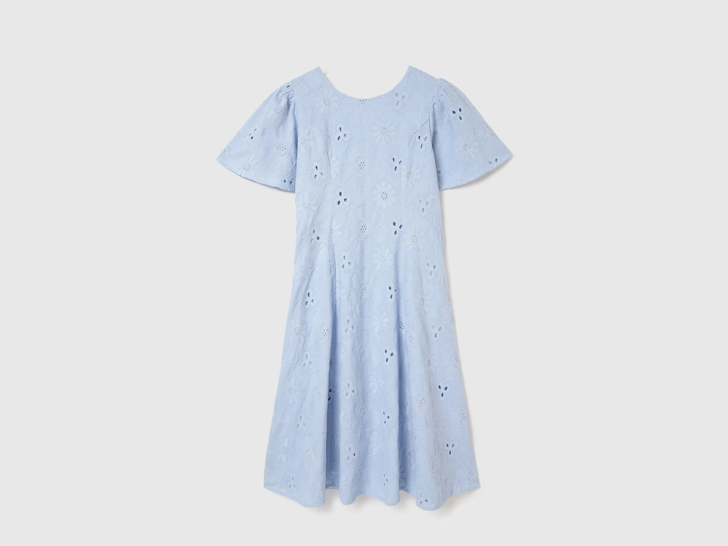 Regular Fit V-Neck Embroidered Dresses