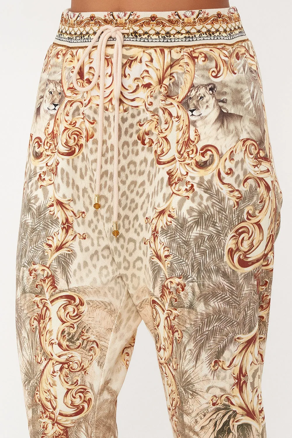 Rib Waist Relaxed Pant Palazzo Party