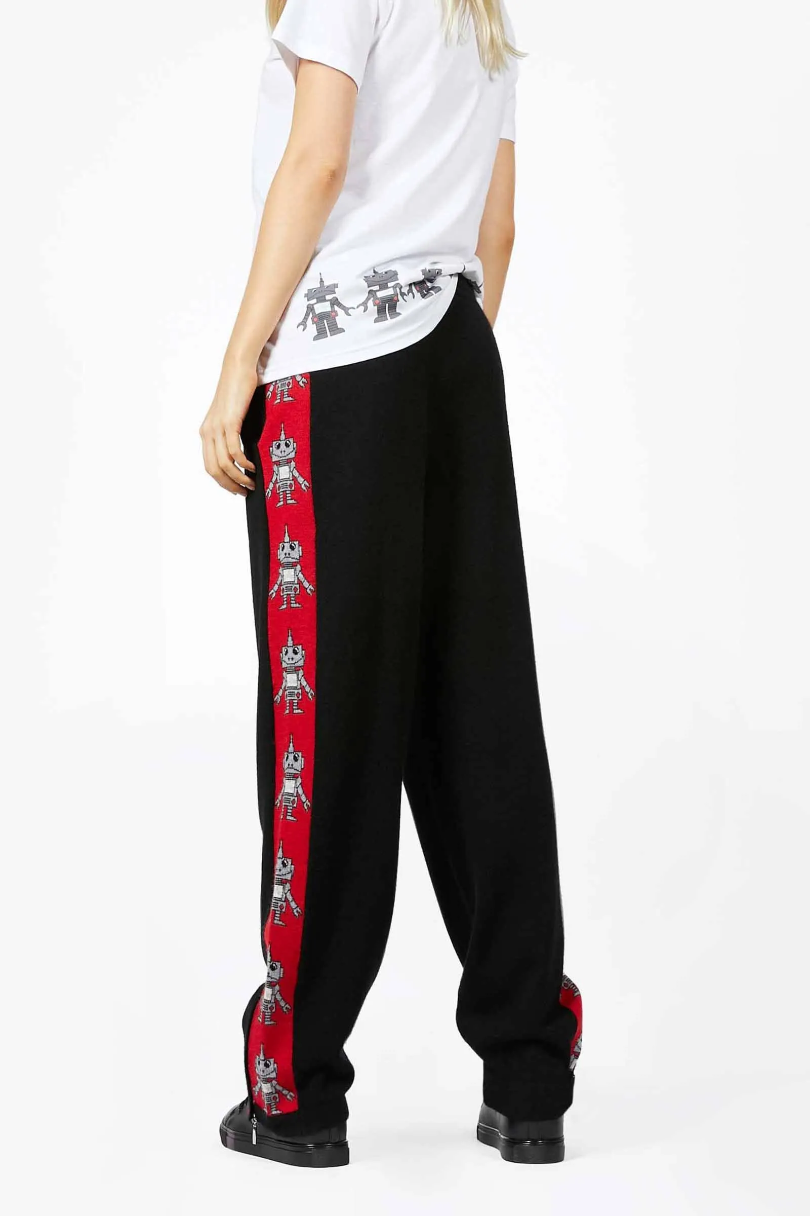 Robot Cashmere Zip Track Pants