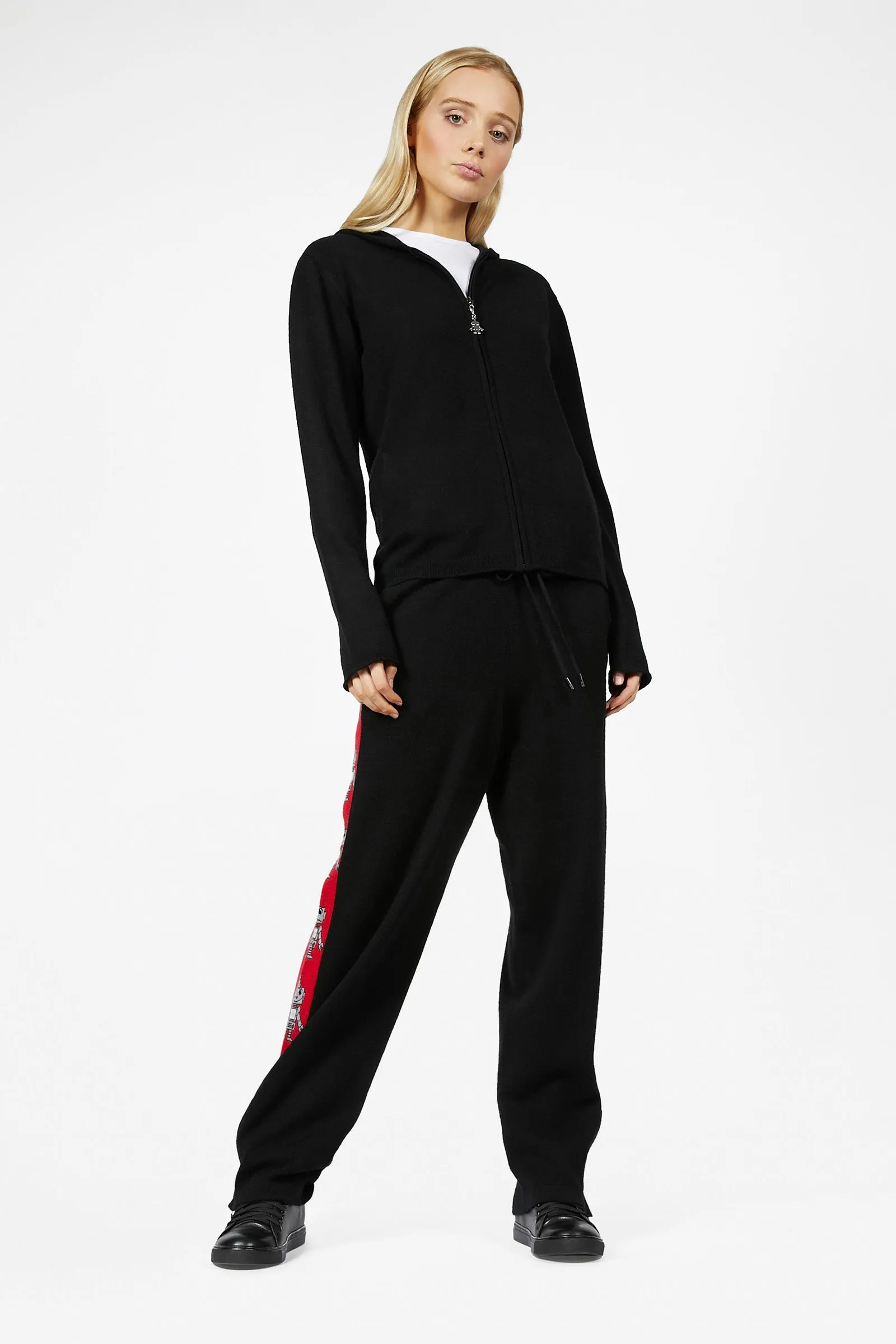 Robot Cashmere Zip Track Pants