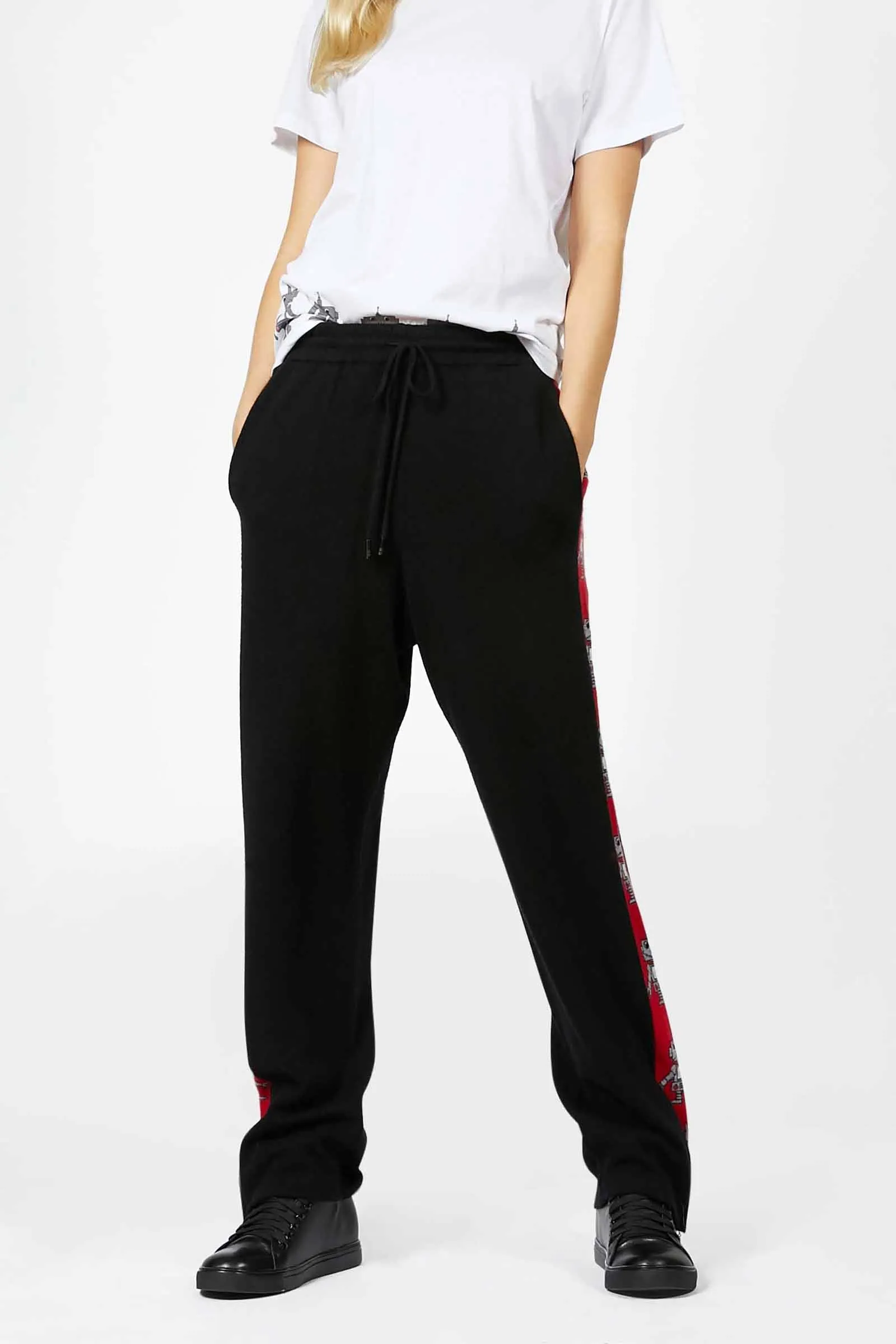 Robot Cashmere Zip Track Pants