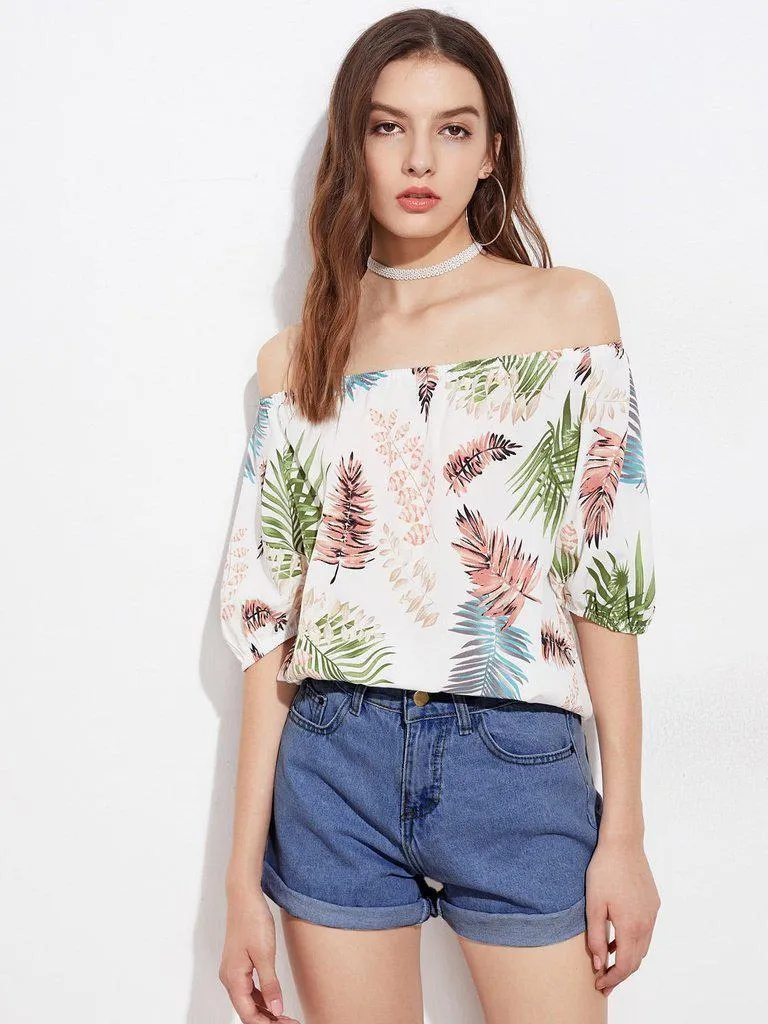 Rolled Cuffed Denim Shorts