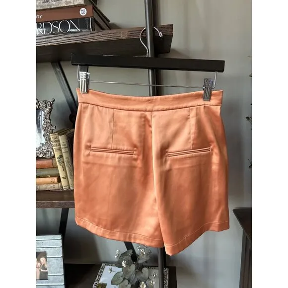 Ronny Kobo Gabi Satin Short Buttertum Womens Size Small