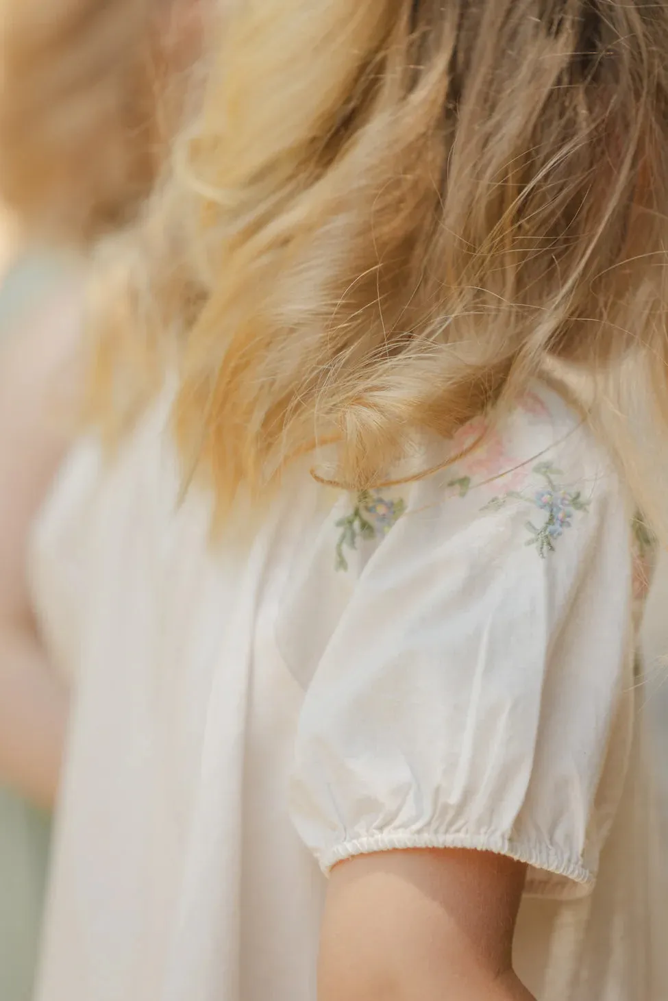 Rose embroidered dress by Tartine Et Chocolat