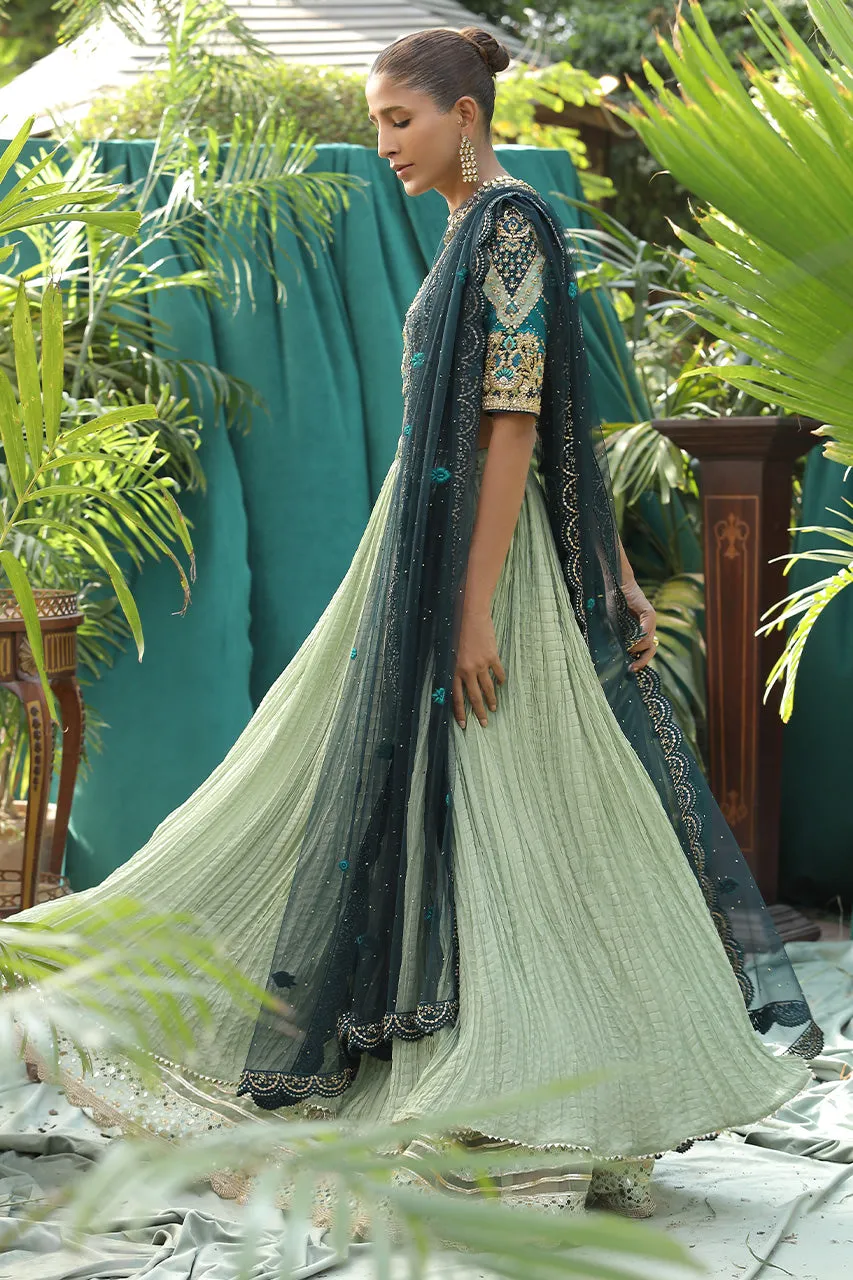Royal Pakistani Embroidered Lehenga Choli Wedding Dress