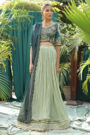 Royal Pakistani Embroidered Lehenga Choli Wedding Dress
