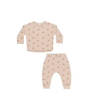 Rylee & Cru Gingerbread Long Sleeve Pant Set