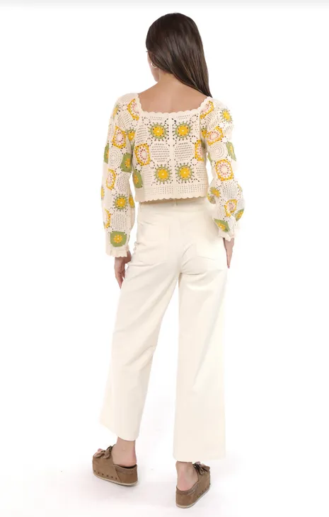 Sadie & Sage SPRING DAY CROCHET CARDI
