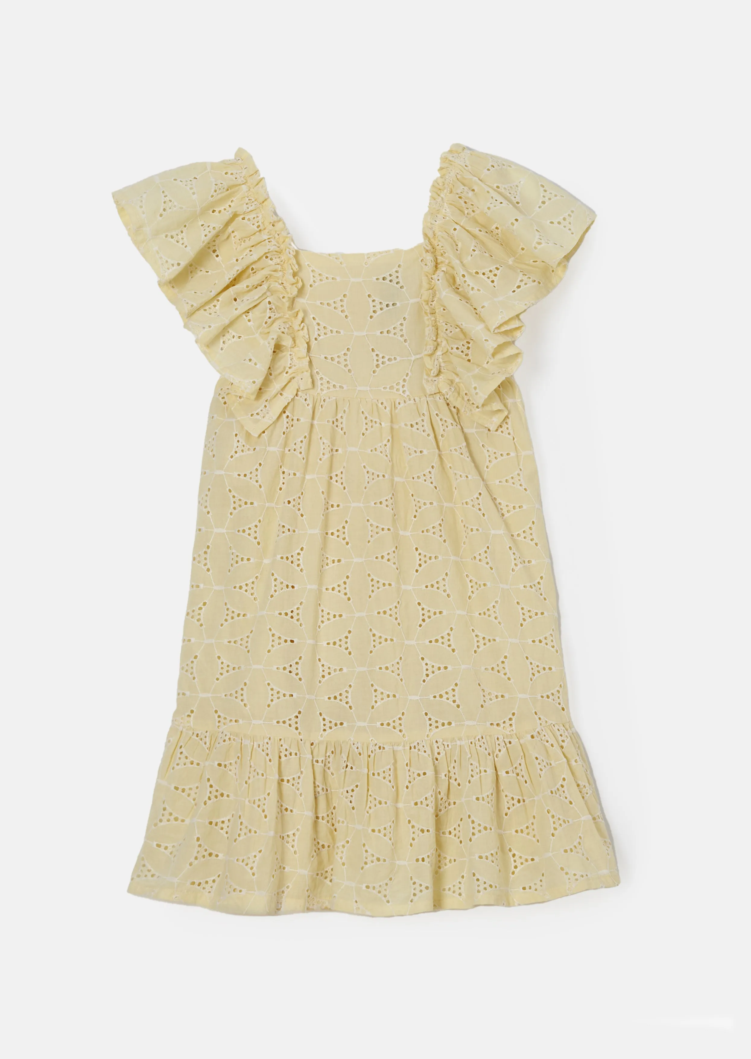 Sara Lemon Broderie Dress