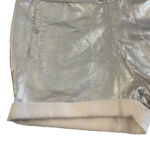 Scotch &amp; Soda Foil Printed Sweat Shorts, Silver, Size 1 (S)