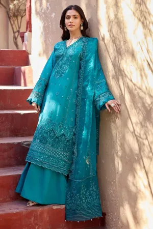 Sea Green Embroidered kameez and Trousers Pakistani Eid Dress