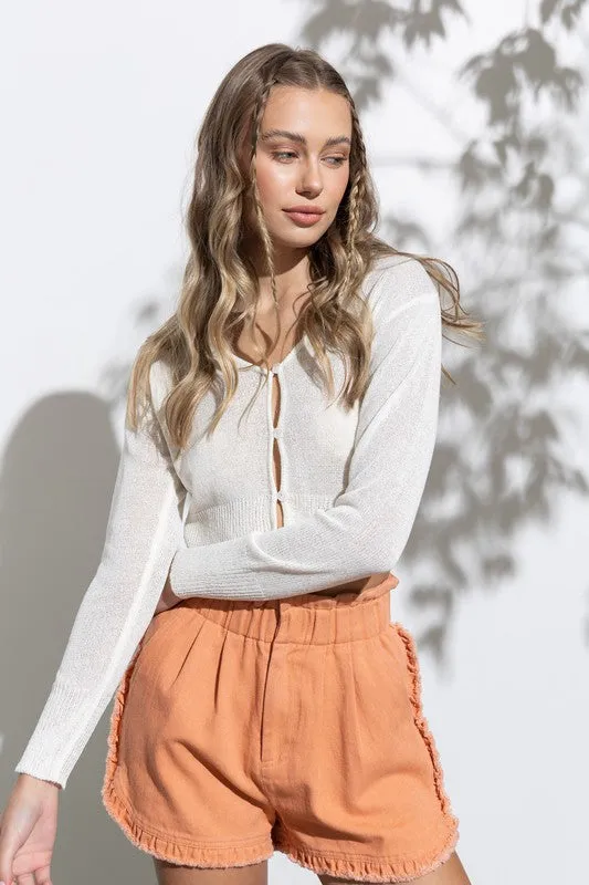 Selina Ruffled High Waist Shorts