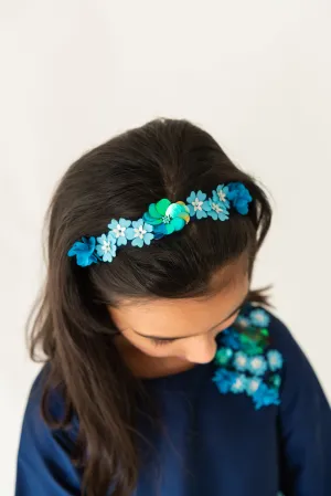 Sequin Peony Headband