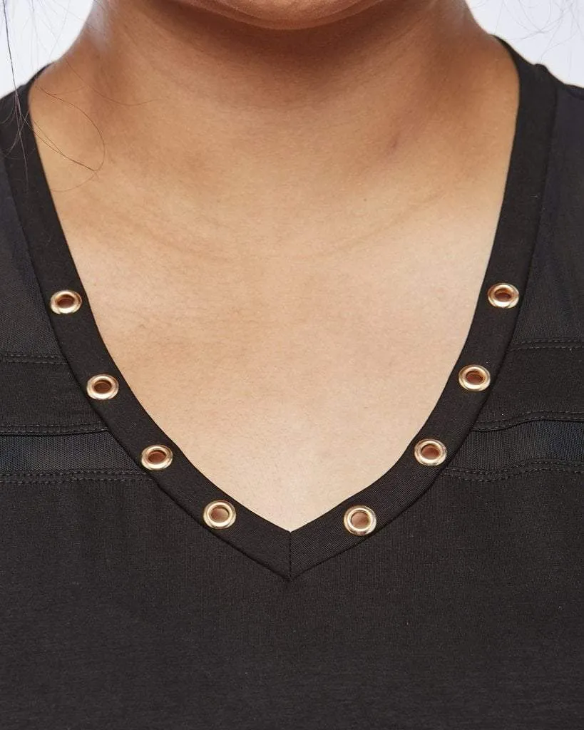 Serene Short Sleeve Shirt - Black