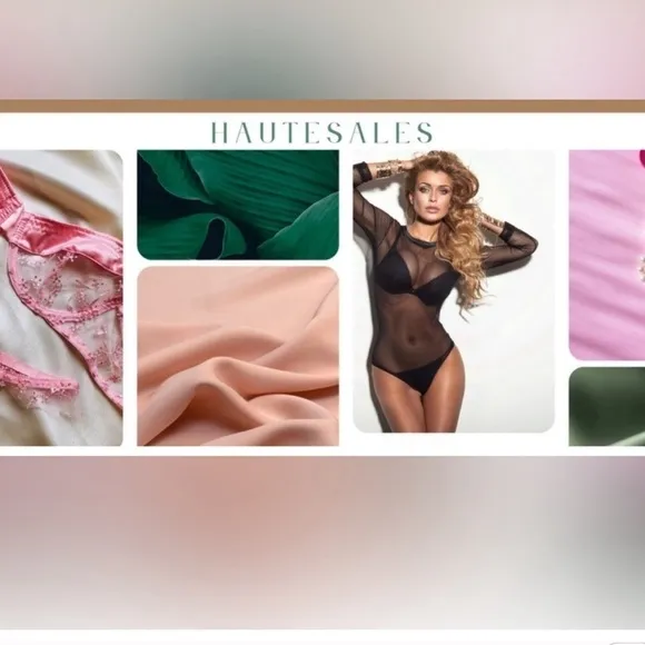 Sexy Floral Lace Lingerie Set Green M 🎁 with gift box