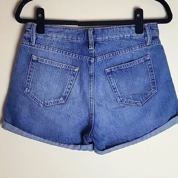 Sezane Niels cuffed denim shorts