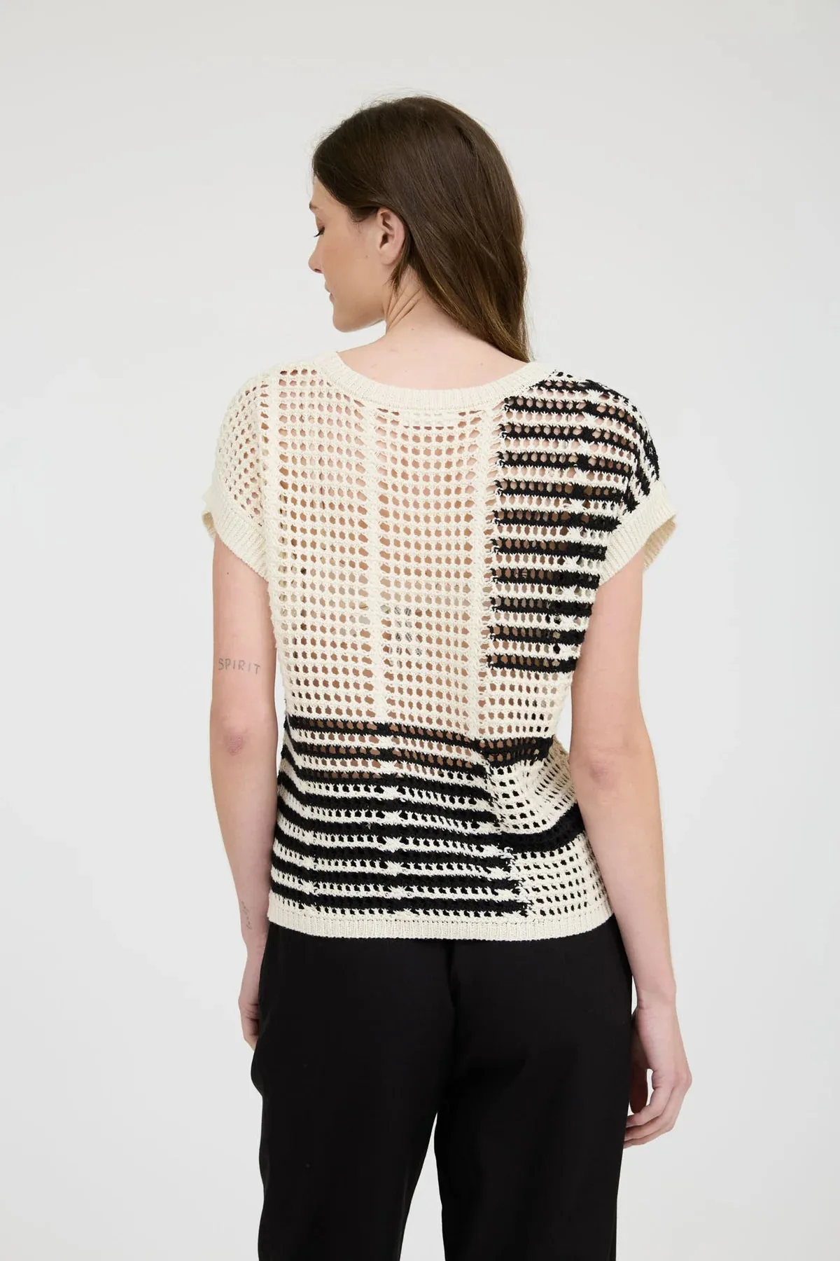 Sheer Crochet Knit Top