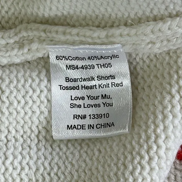 Show Me Your Mumu Boardwalk Shorts in Tossed Heart Knit High Waist