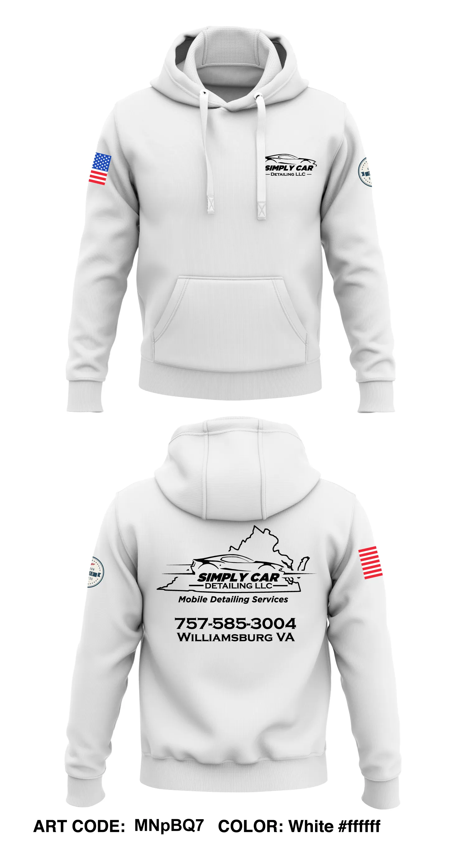 Simply Car Detailing LLC  Core Men's Hooded Performance Sweatshirt - MNpBQ7