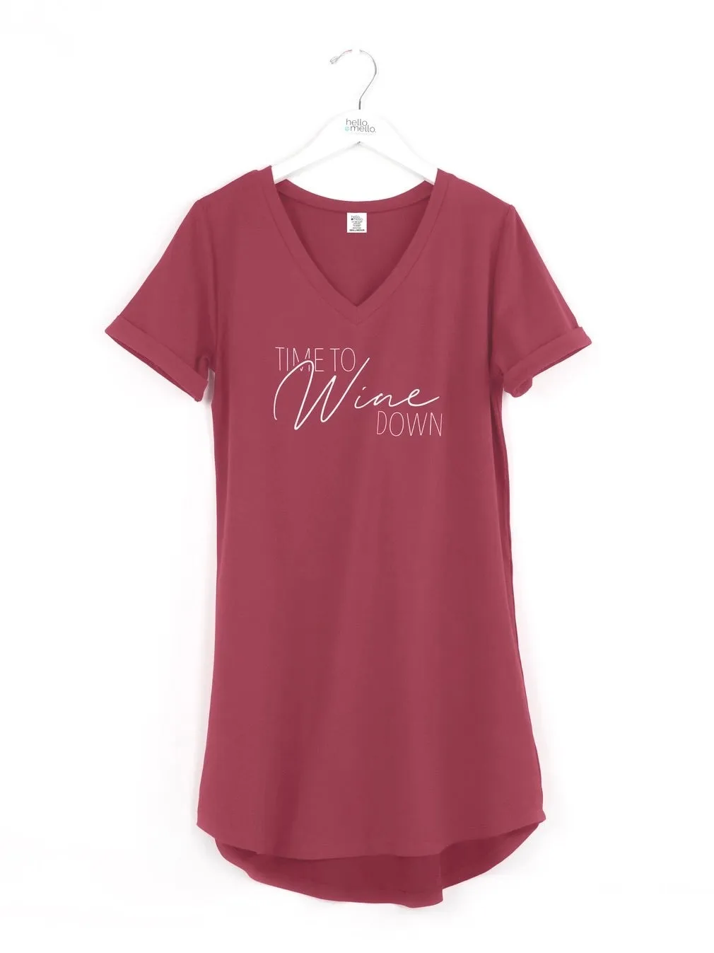 Sleep Shirt - Wine Down Burgundy FINAL SALE