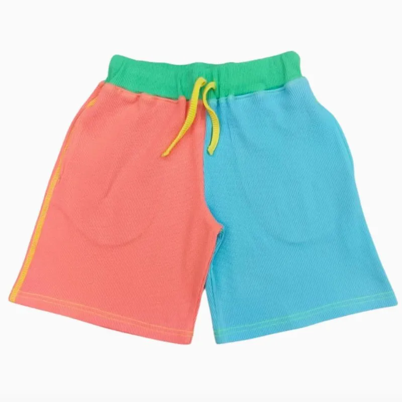 Slugs & Snails Kids 90s Neons Waffle Shortee Set