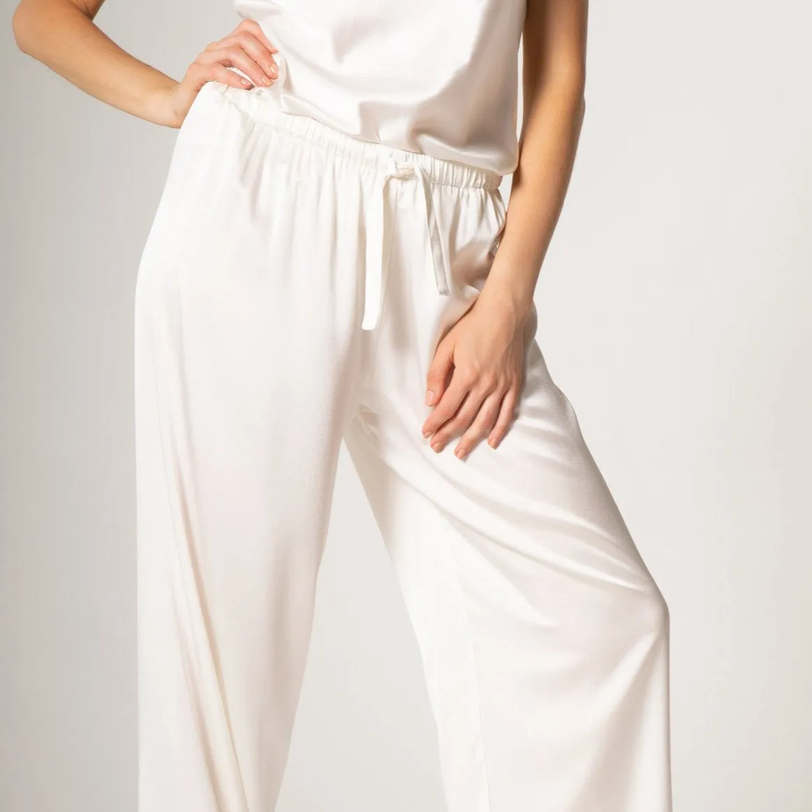 Solange Silk Wide-Leg Pant