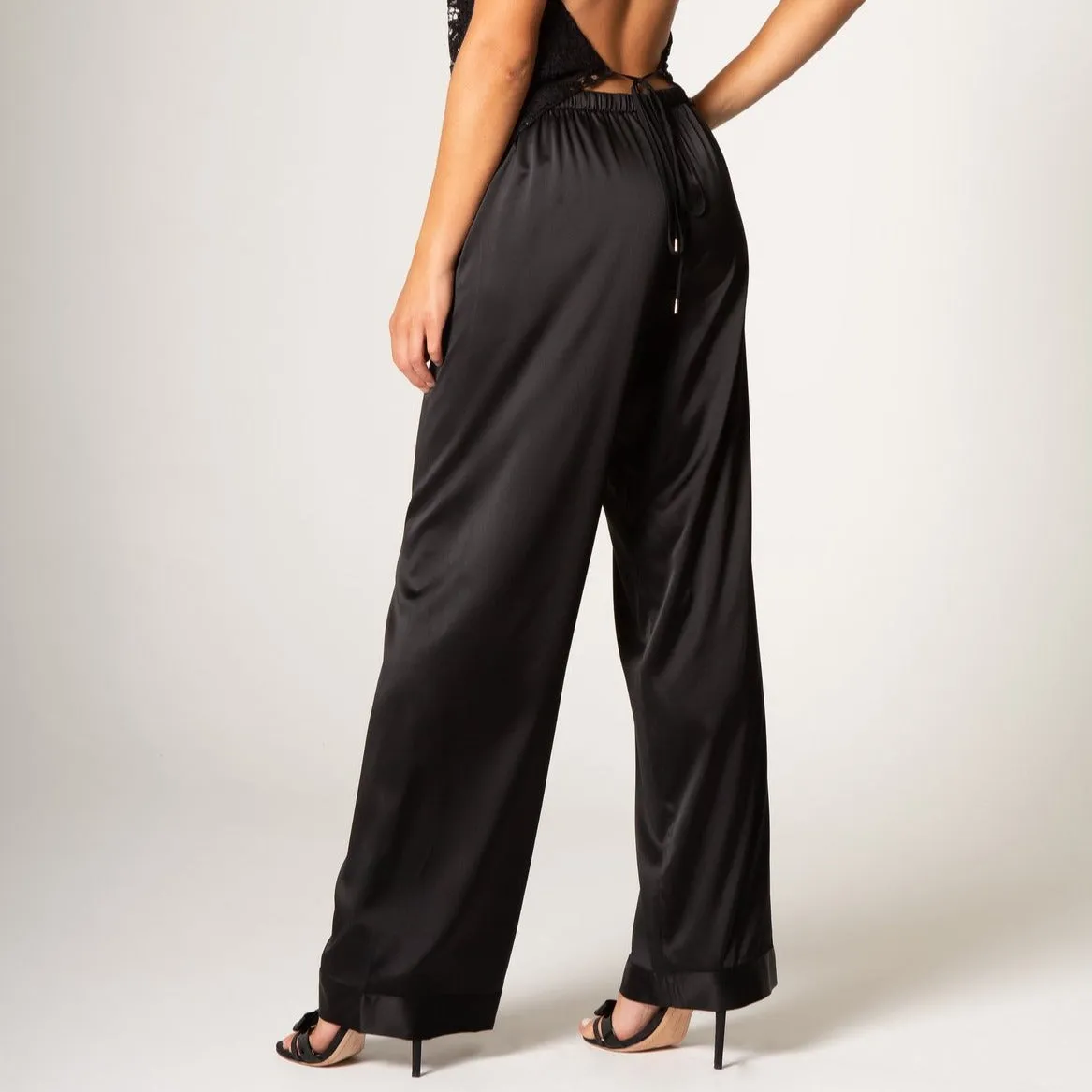 Solange Silk Wide-Leg Pant