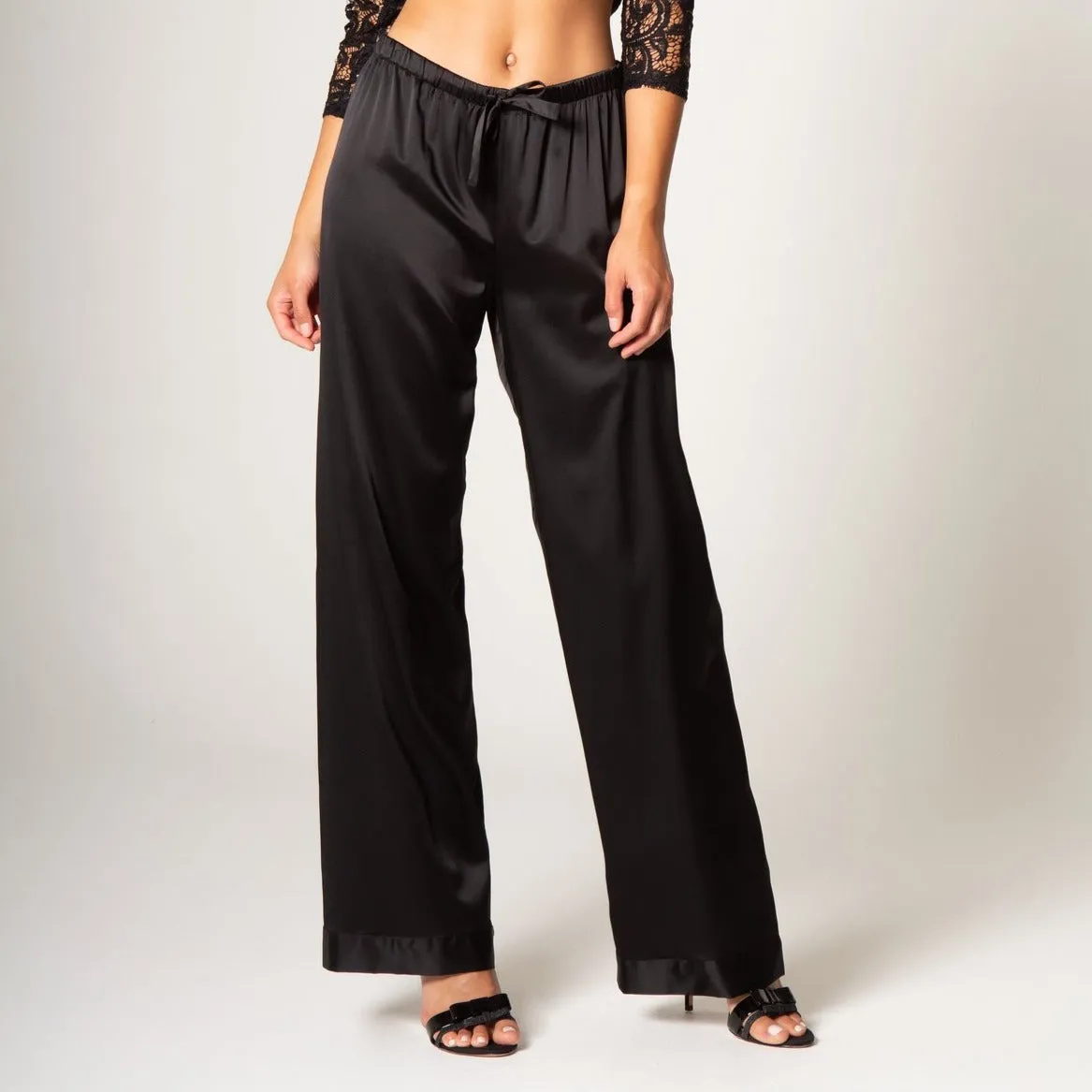 Solange Silk Wide-Leg Pant