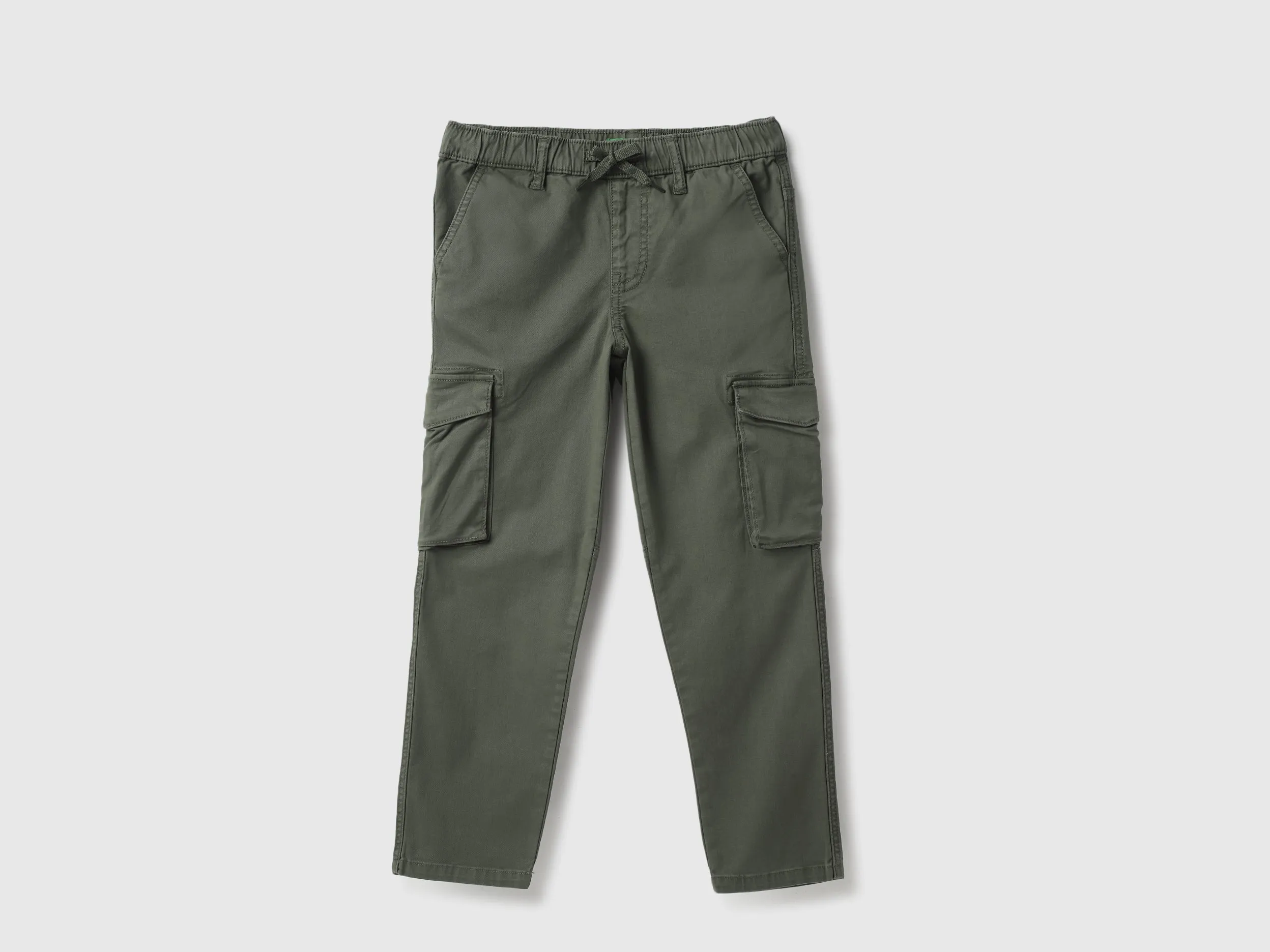 Solid Regular Fit Cargo Pants
