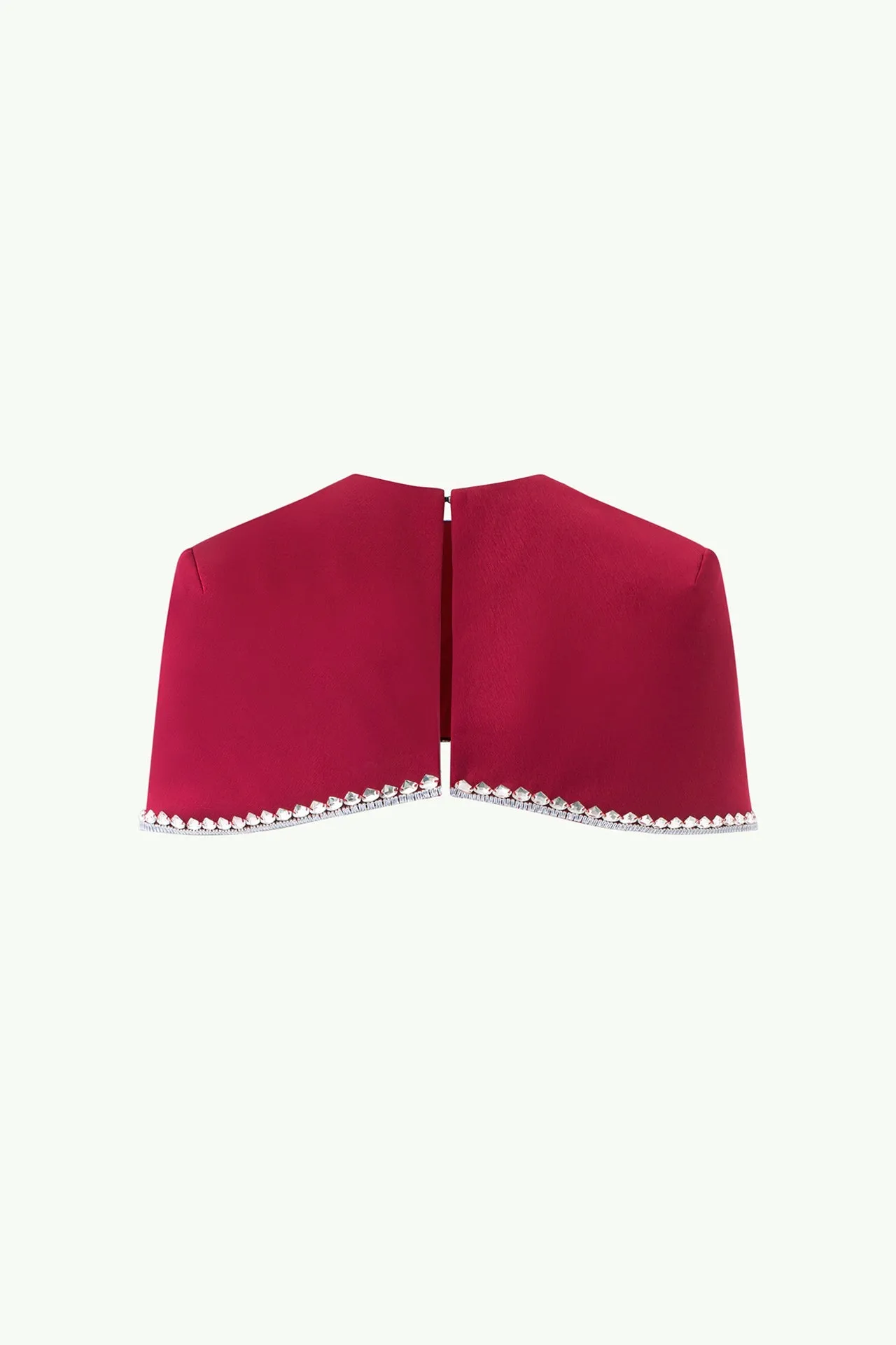 Spaghetti Strap Asymmetric Pleated midi Dress in red