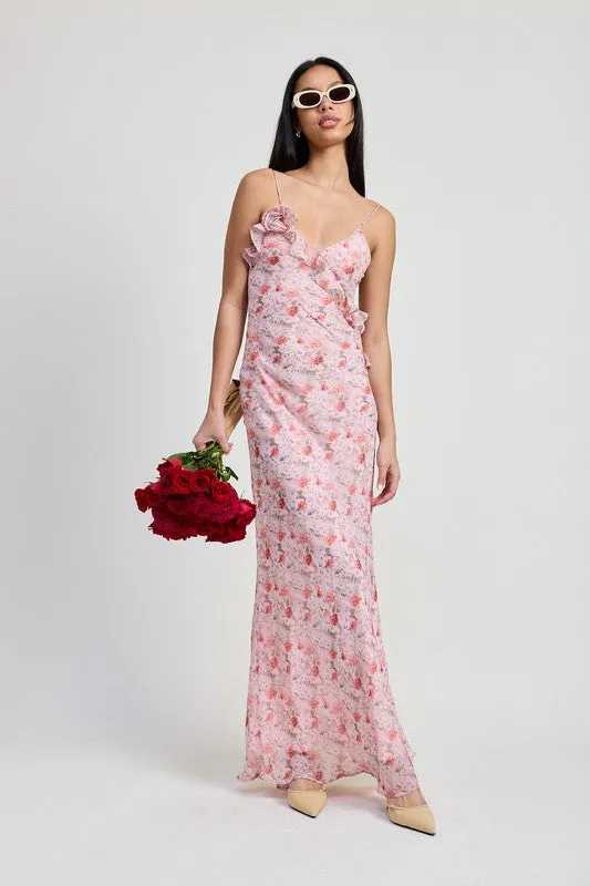 SPAGHETTI STRAP MAXI DRESS