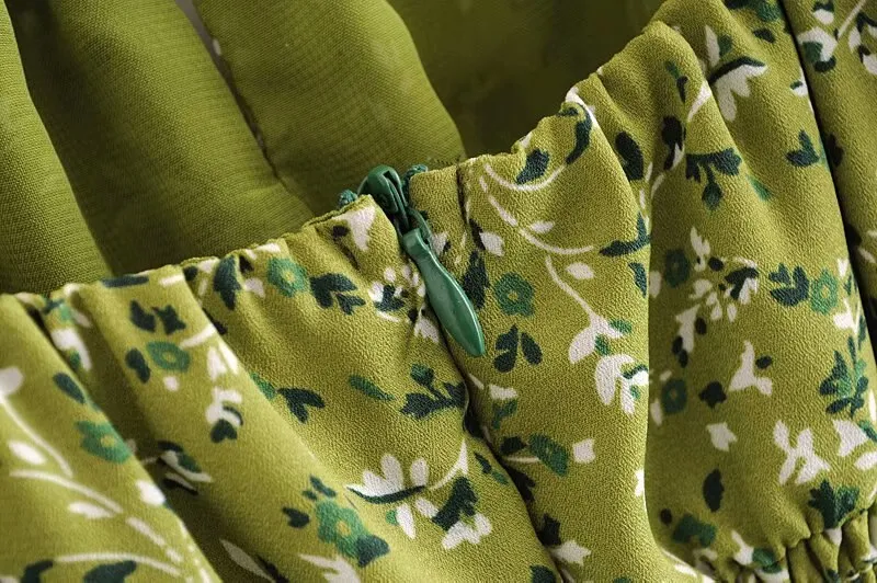 Spaghetti strap summer floral dress