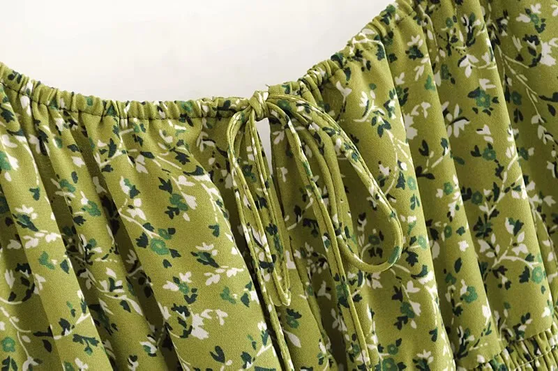 Spaghetti strap summer floral dress