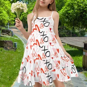 Spaghetti Strap Tiered Girls Dress