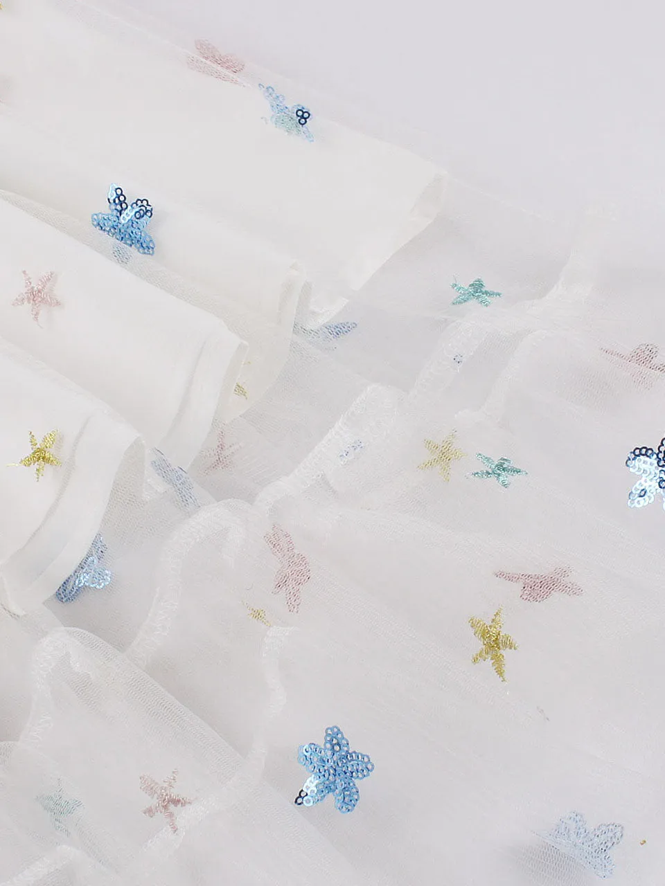 Star Embroidered 1950s Vintage Swing Dress