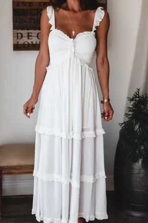 Street Solid Spaghetti Strap Princess Dresses