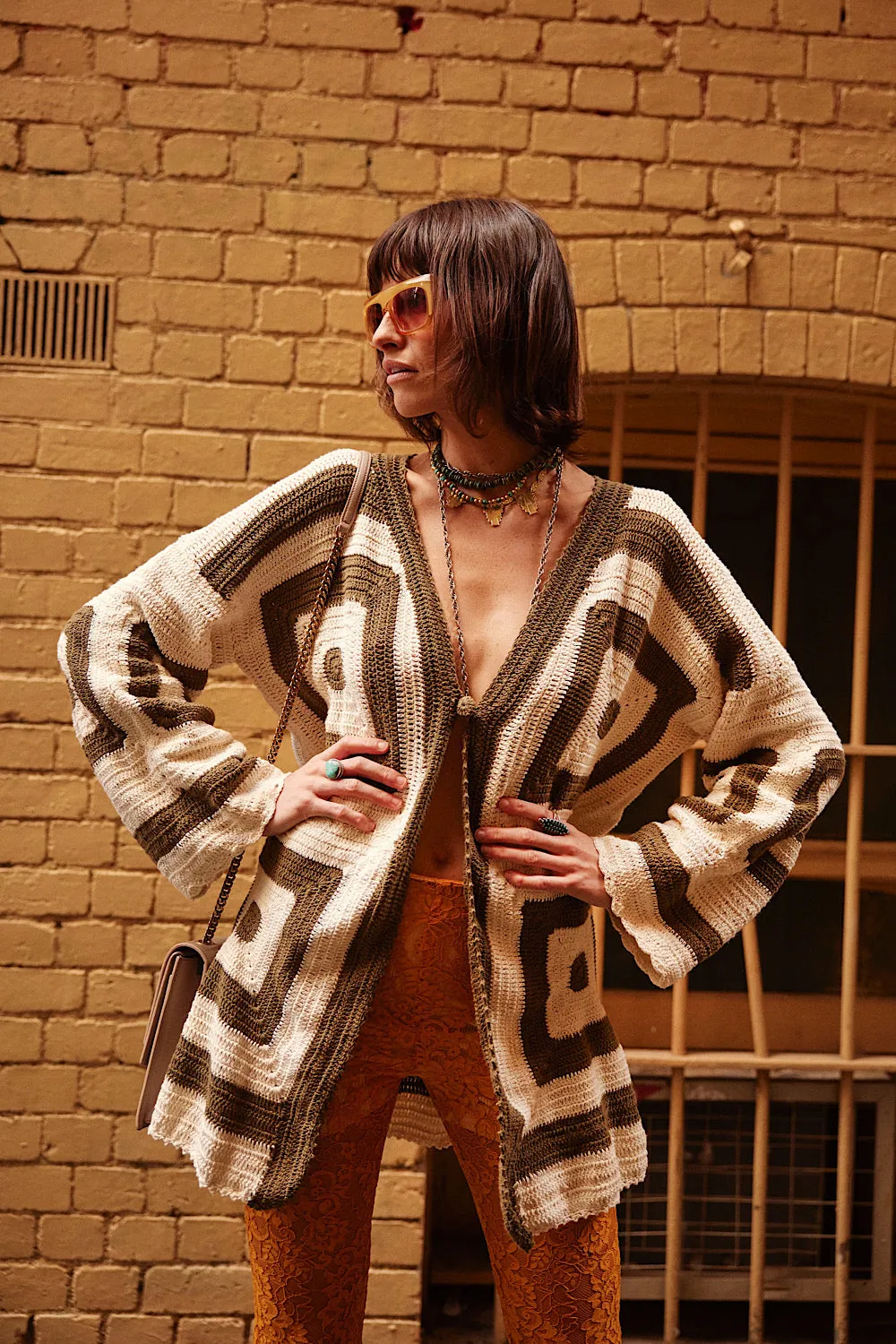 Sundown Crochet Coat