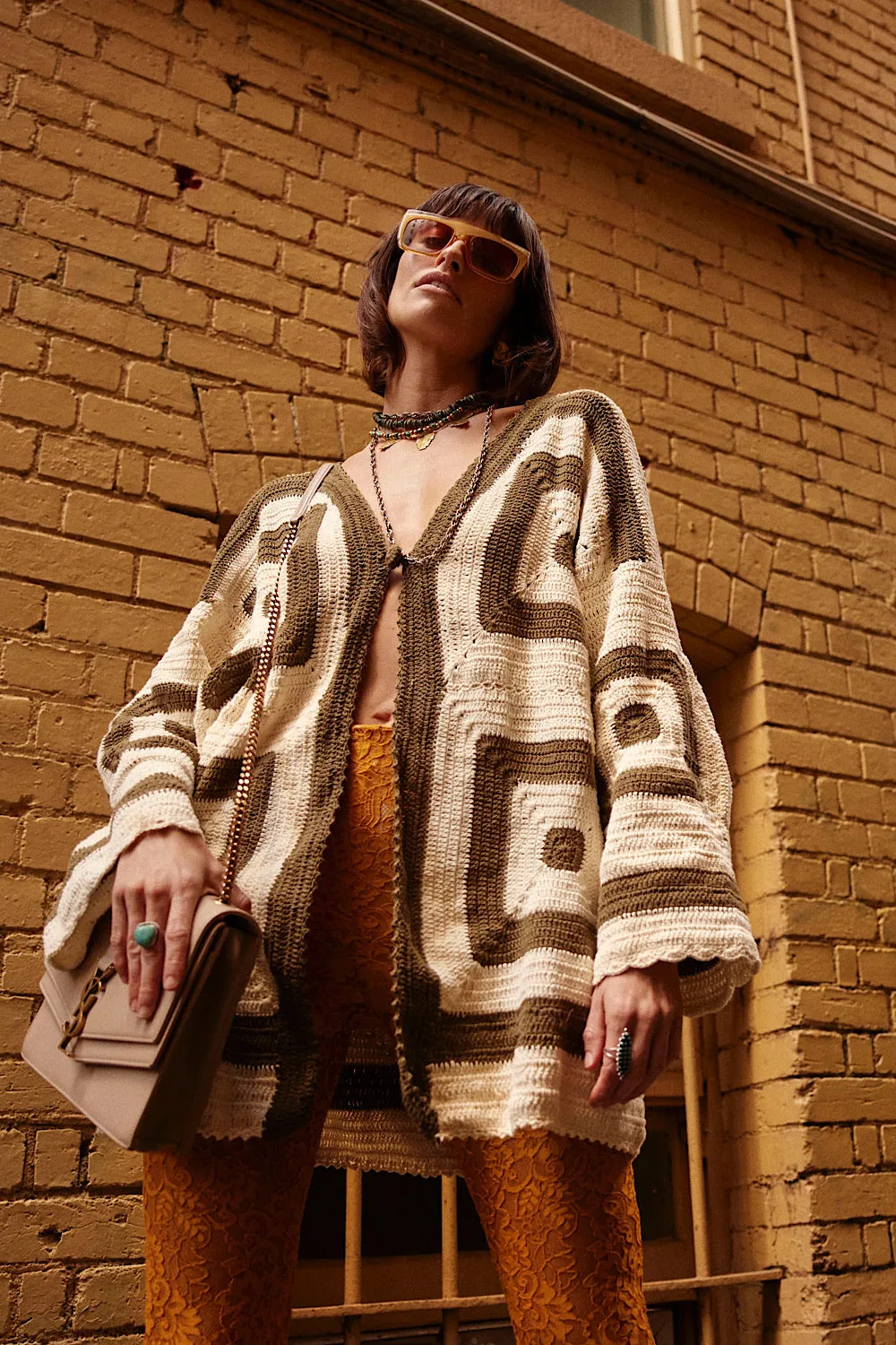 Sundown Crochet Coat