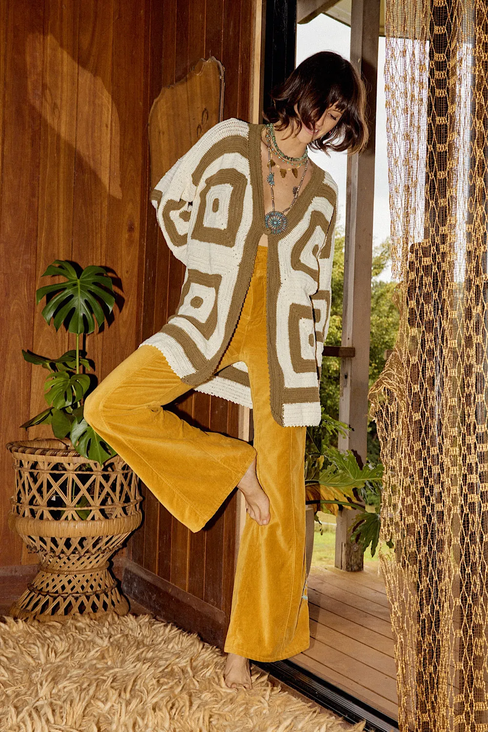 Sundown Crochet Coat